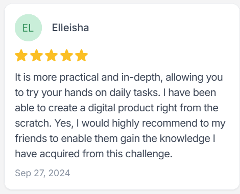 Testimonial from Elleisha